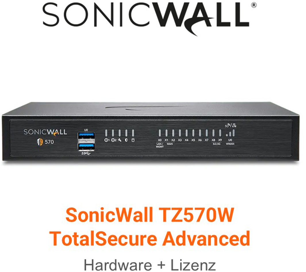 SonicWall TZ 570 Wireless-Ac Intl TotalSecure Advanced Edition