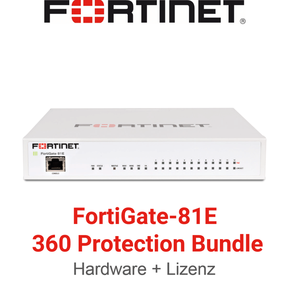 Fortinet FortiGate-81E - 360 Bundle (Hardware + Lizenz)