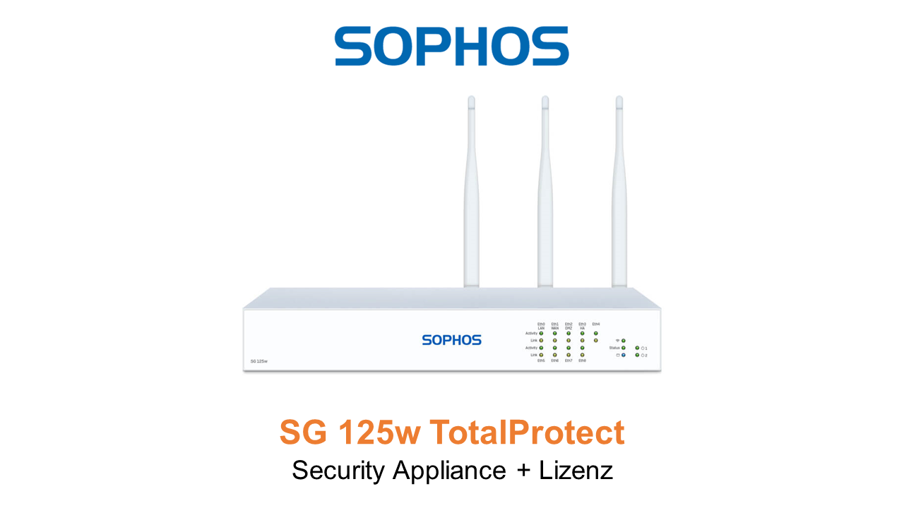 Sophos SG 125w TotalProtect Bundle (Hardware + Lizenz) (End of Sale/Life)