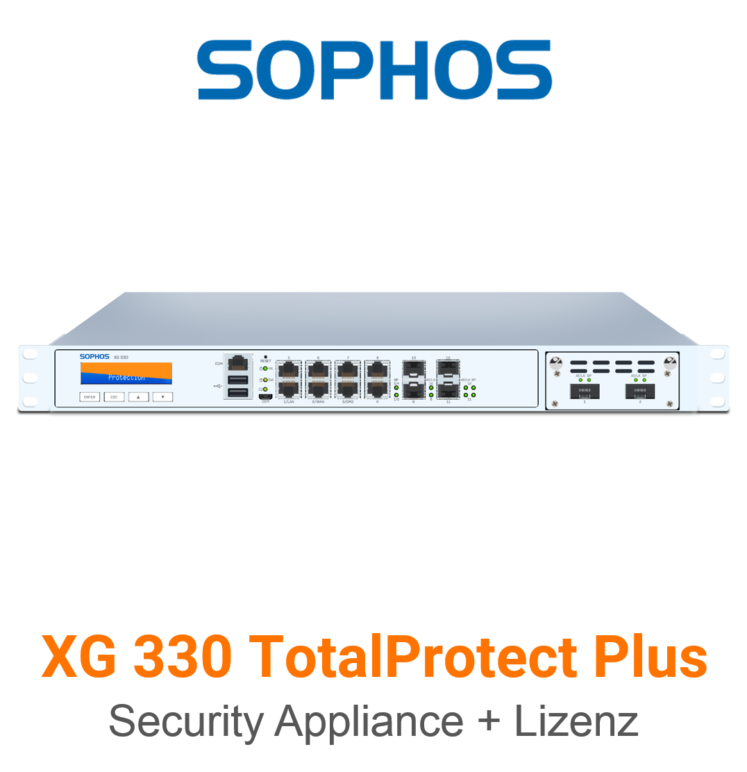 Sophos XG 330 TotalProtect Plus Bundle (Hardware + Lizenz) (End of Sale/Life)