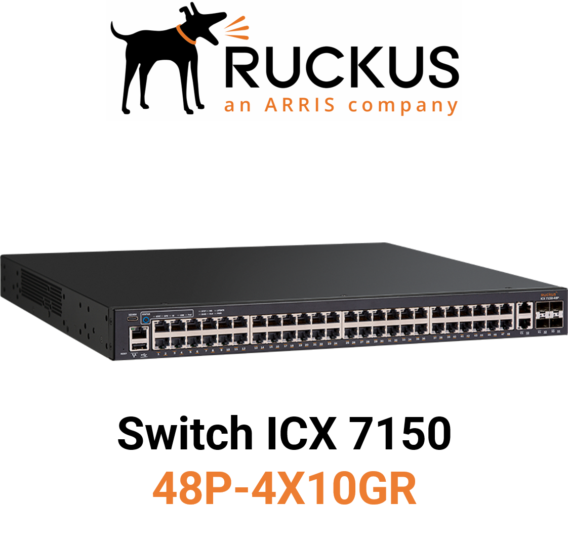 Ruckus ICX7150-48P-4X10GR Switch