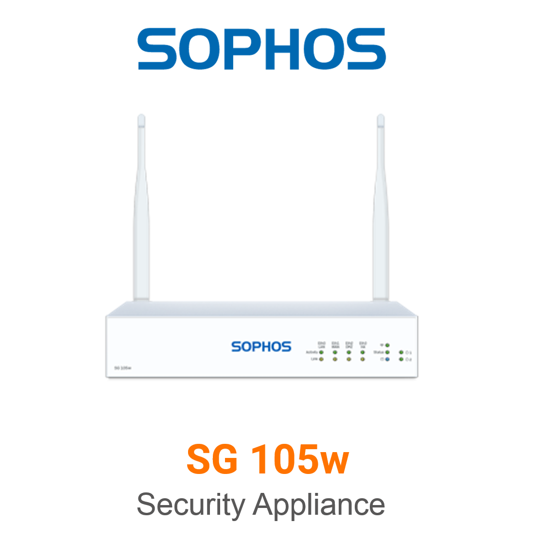 Sophos SG 105w Vorschaubild  mit Sophos logo und Modellbezeichnung