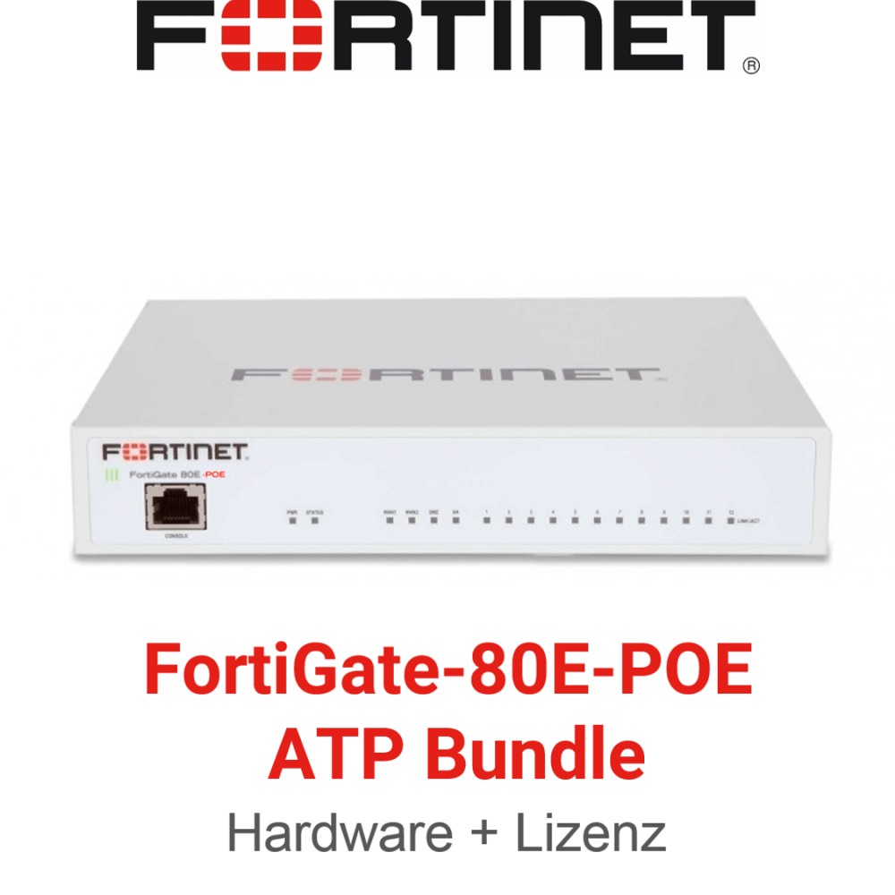 Fortinet FortiGate-80E-POE - ATP Bundle (Hardware + Lizenz)