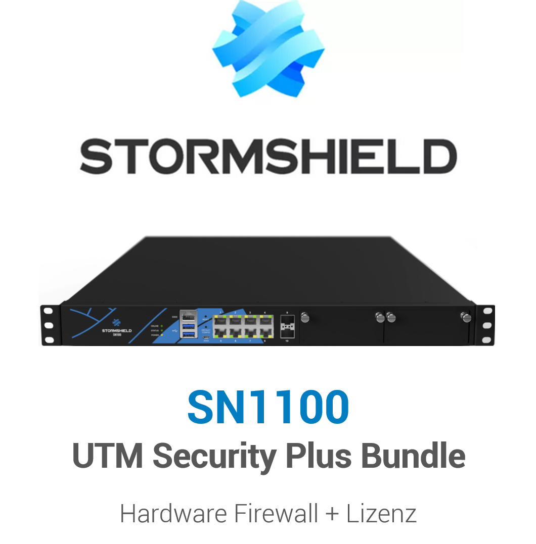 Stormshield SN 1100 UTM Security Plus Bundle (Hardware + Lizenz)
