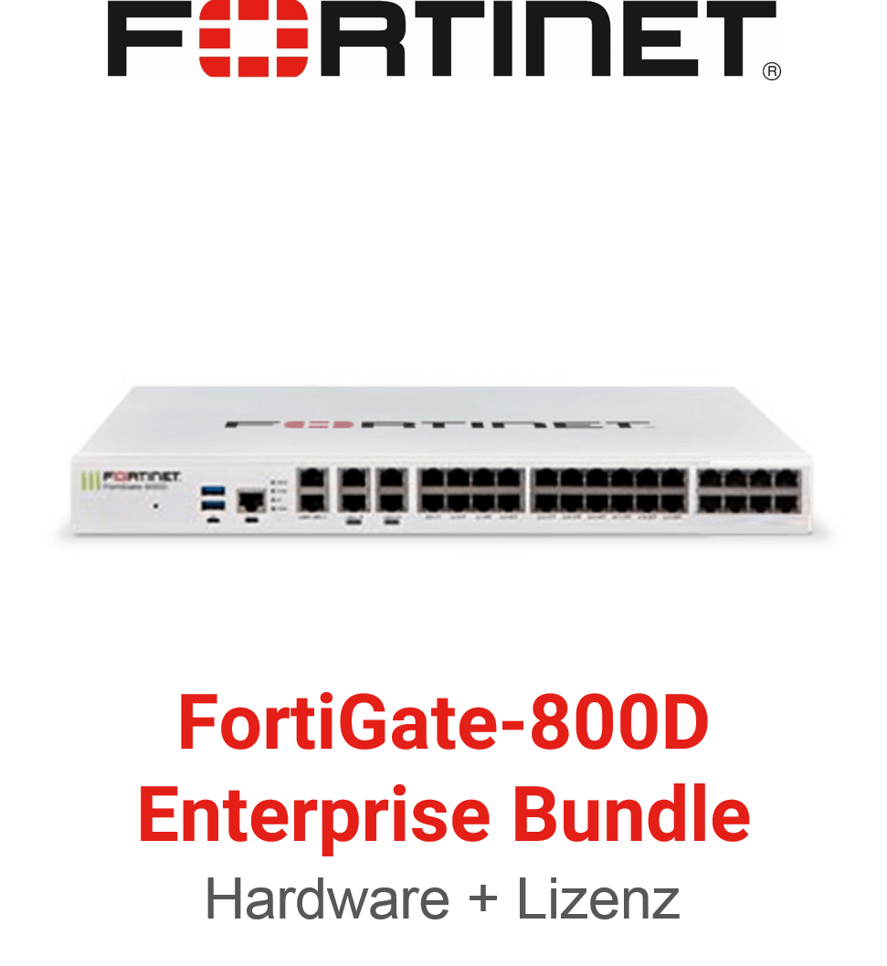 Fortinet FortiGate-800D - Enterprise Bundle (Hardware + Lizenz)