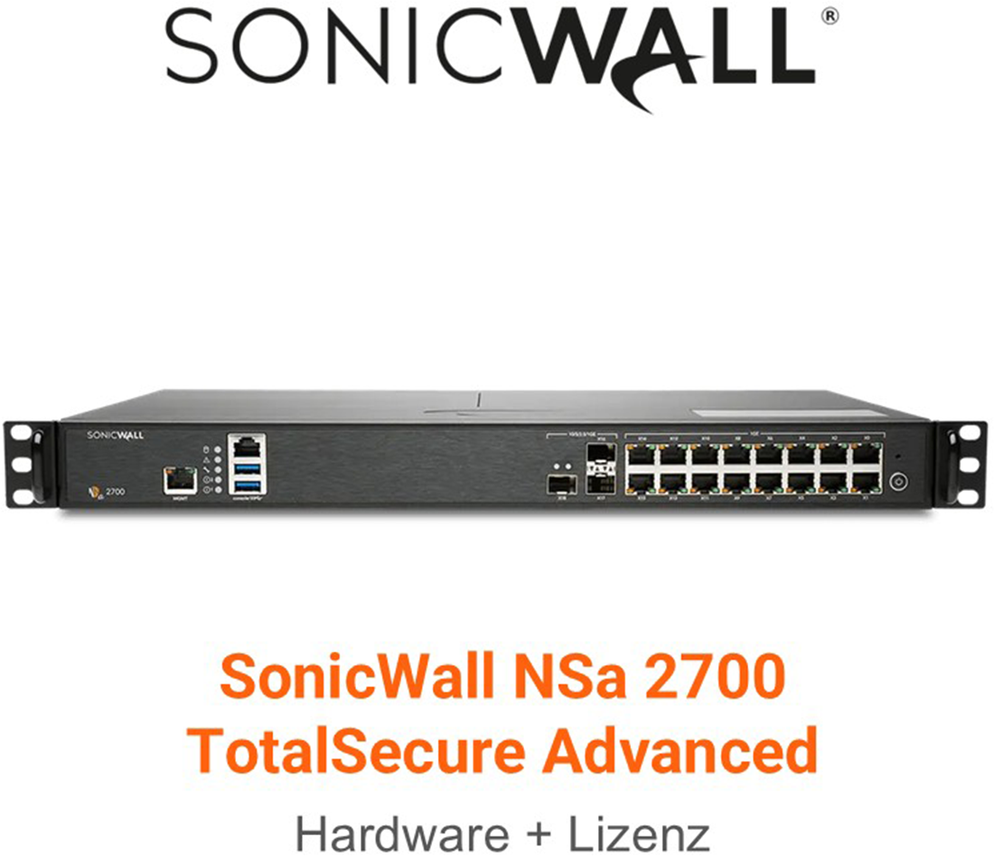 SonicWall NSA 2700 TotalSecure Advanced Edition inkl. NSA 2700 Appliance