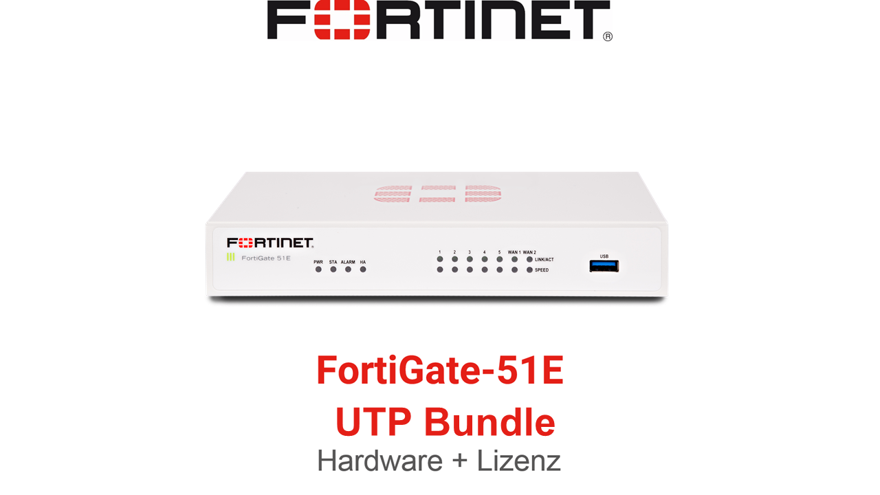 Fortinet FortiGate-51E - UTM/UTP Bundle (End of Sale/Life)