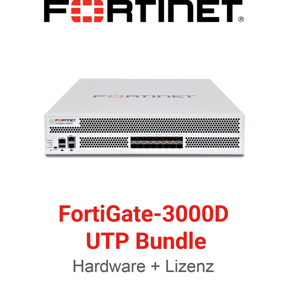 Fortinet FortiGate FG-3000D - UTM/UTP Bundle (End of Sale/Life)