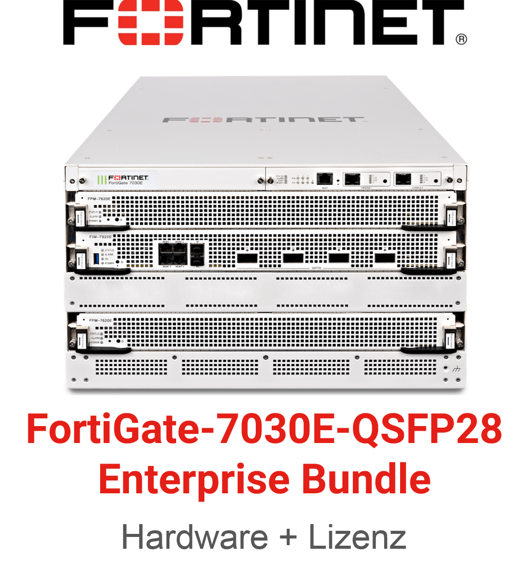 Fortinet FortiGate-7030E-QSFP28 - Enterprise Bundle (Hardware + Lizenz)