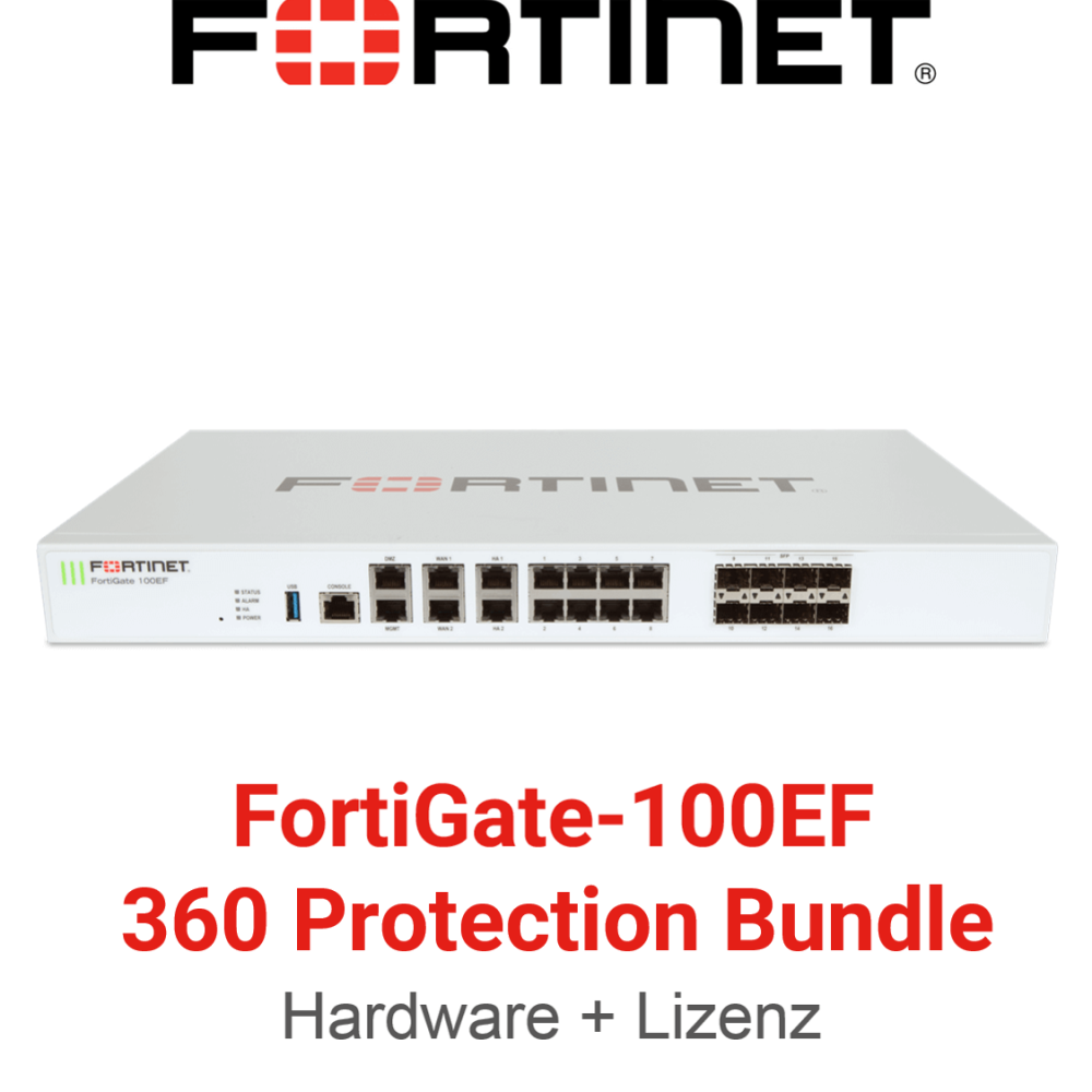 Fortinet FortiGate-100EF - 360 Bundle (Hardware + Lizenz)