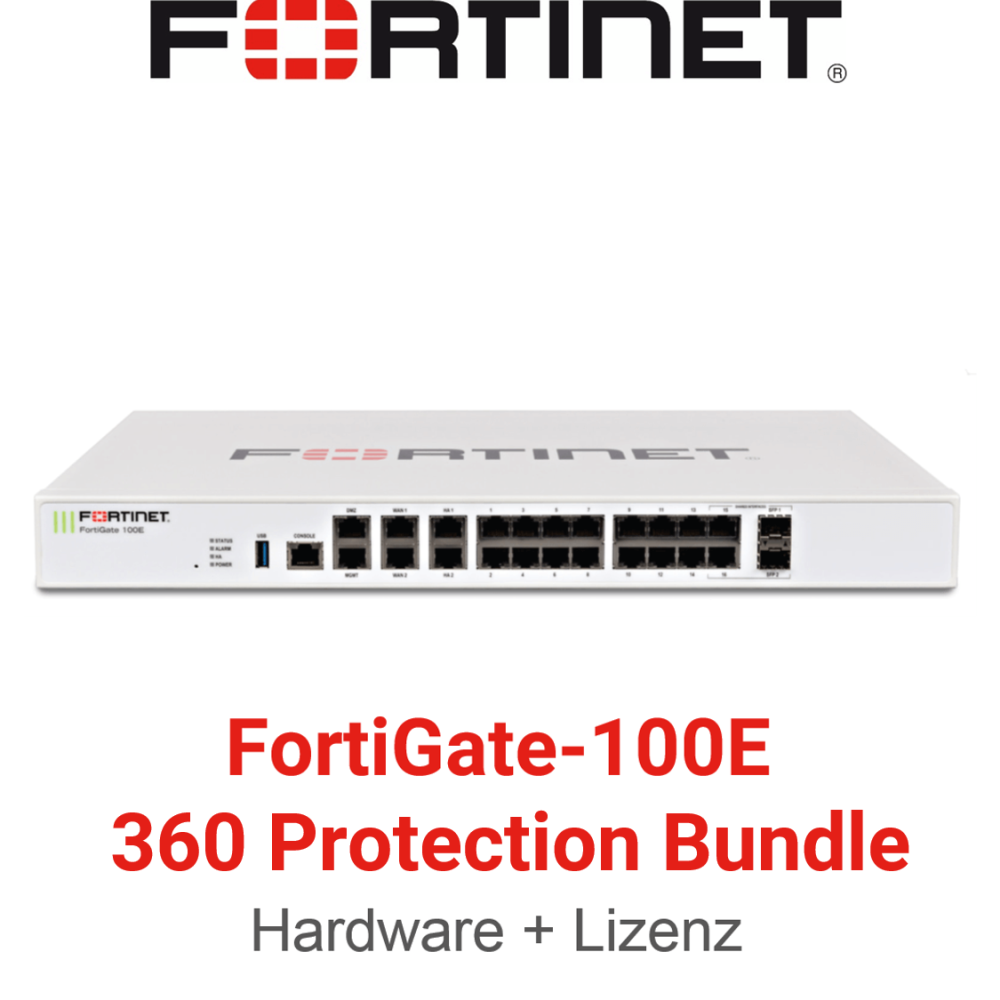 Fortinet FortiGate-100E - 360 Bundle (Hardware + Lizenz)
