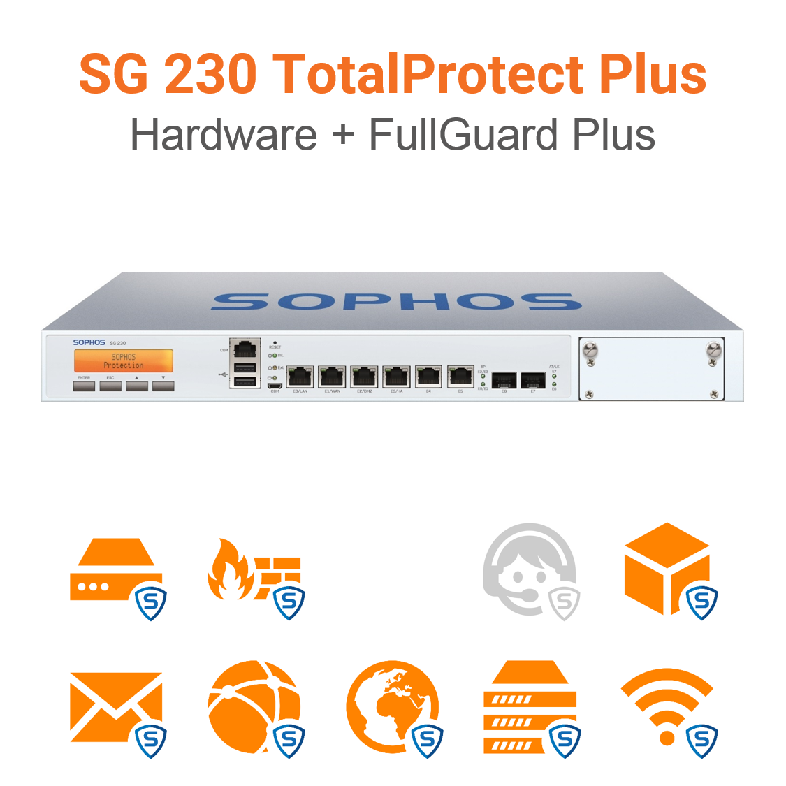 Sophos SG 230 TotalProtect Plus Bundle (Hardware + Lizenz) (End of Sale/Life)