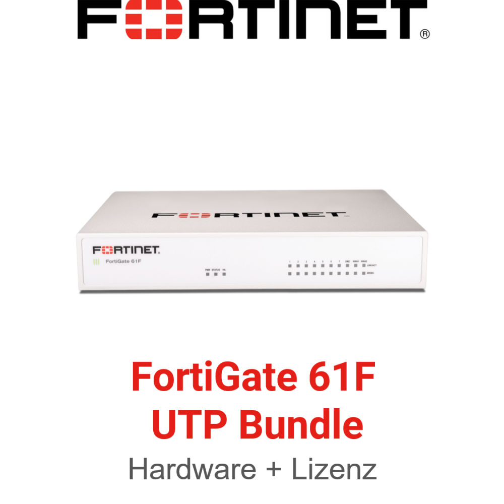 Fortinet FortiGate-61F - UTM/UTP Bundle (Hardware + Lizenz)