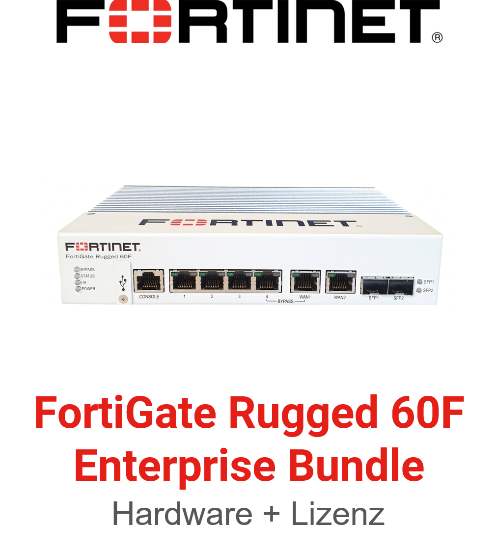 Fortinet FortiGateRugged-60F - Enterprise Bundle (Hardware + Lizenz)