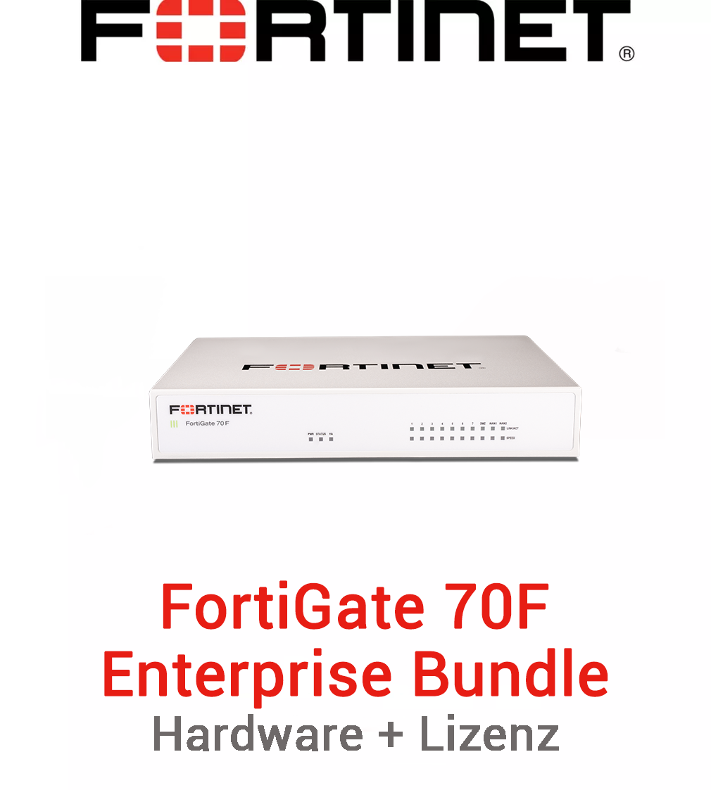 Fortinet FortiGate-70F - Enterprise Bundle (Hardware + Lizenz)