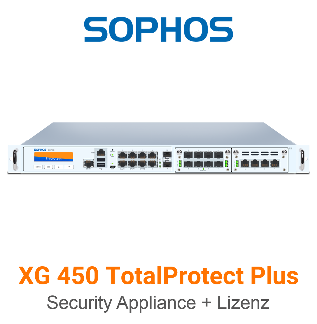 Sophos XG 450 TotalProtect Plus Bundle (Hardware + Lizenz) (End of Sale/Life)