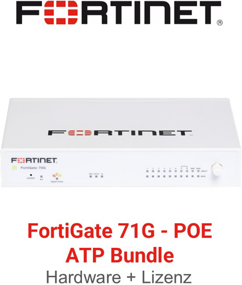Fortinet FortiGate-71G PoE   - ATP Bundle (Hardware + Lizenz)