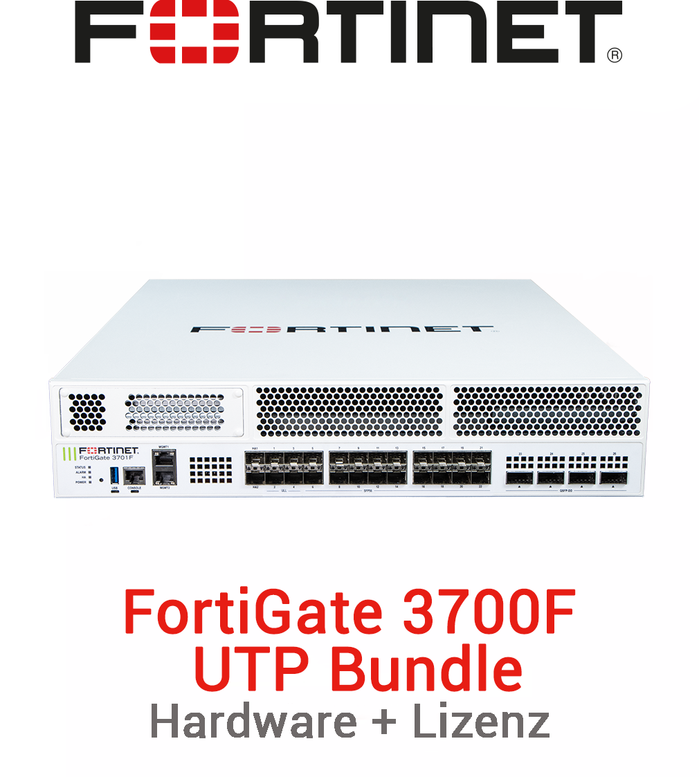 Fortinet FortiGate-3700F - UTM/UTP Bundle (Hardware + Lizenz)