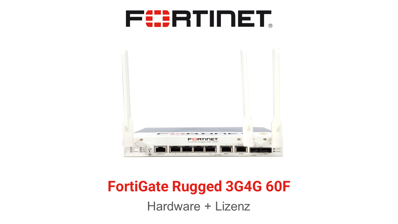 Fortinet FortiGateRugged-60F 3G4G - ATP Bundle (Hardware + Lizenz)
