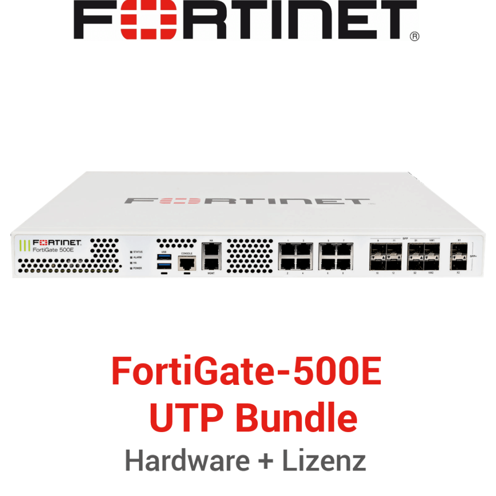 Fortinet FortiGate-500E - UTM/UTP Bundle (Hardware + Lizenz)