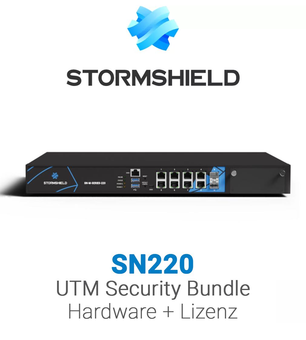 Stormshield SN220 Hardware Firewall inklusive UTM-Lizenz