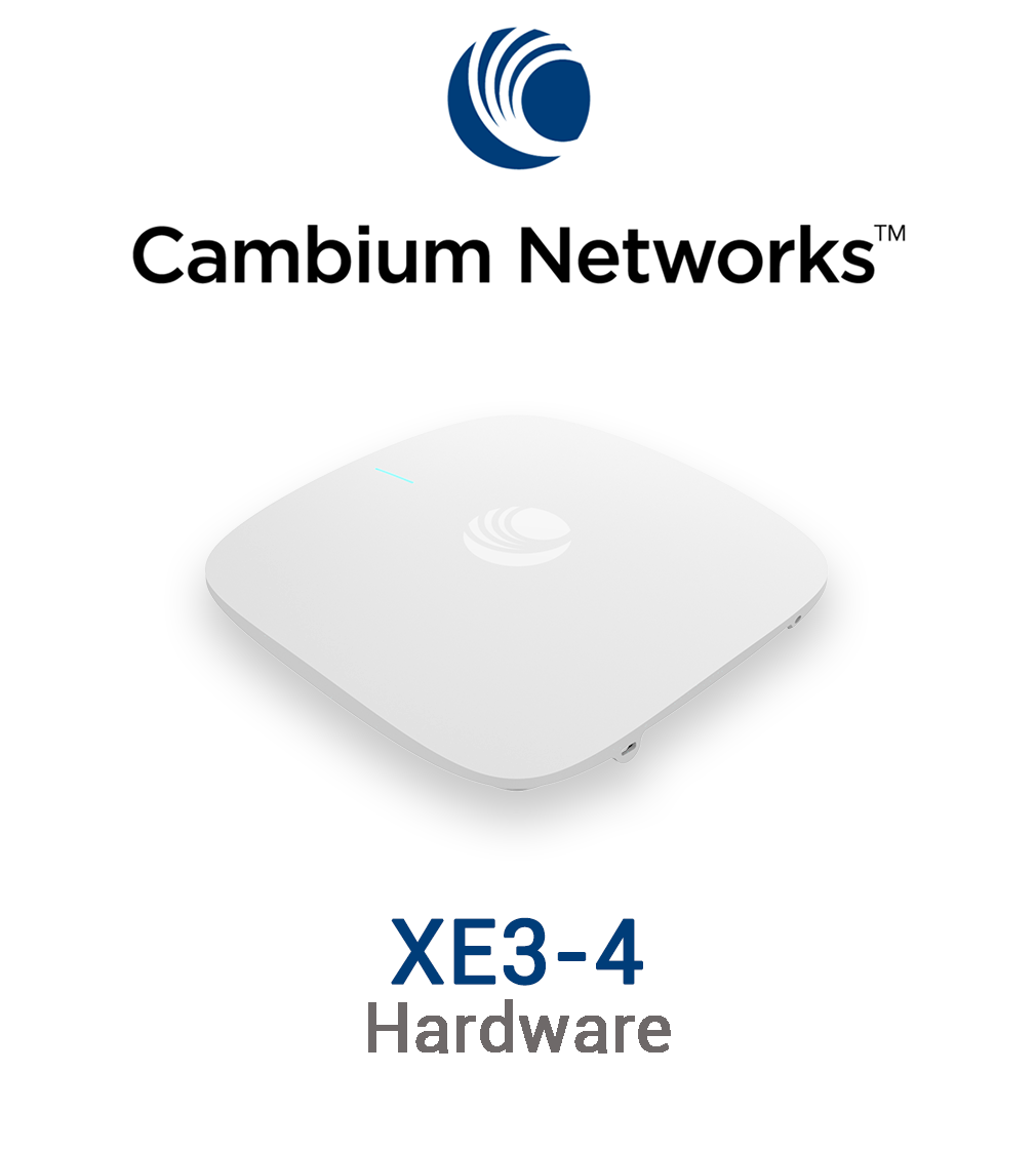 Cambium Access Point XE3-4 Vorschaubild mit Cambium Networks Logo und Modellbezeichnung