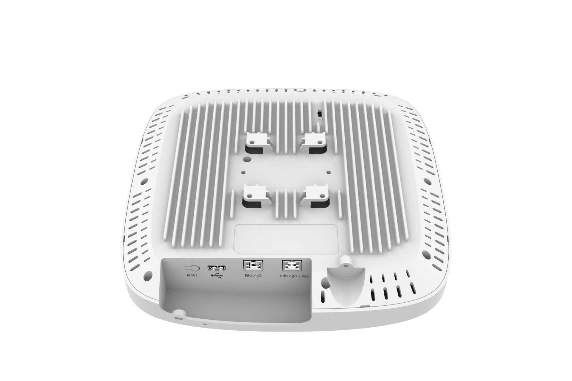 Cambium Access Point XE5-8 Ansicht unten mit Anschlüssen