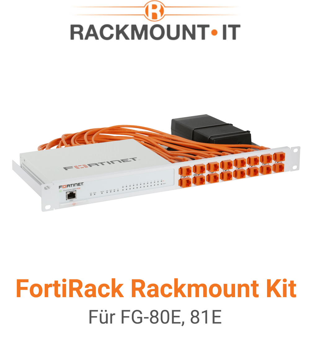 Rack Mount IT Kit für Fortinet FortiGate 80E / 81E