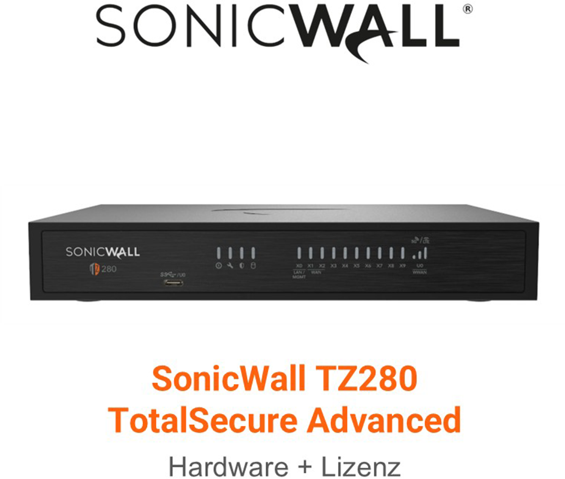 SonicWall TZ 280 TotalSecure Advanced Edition