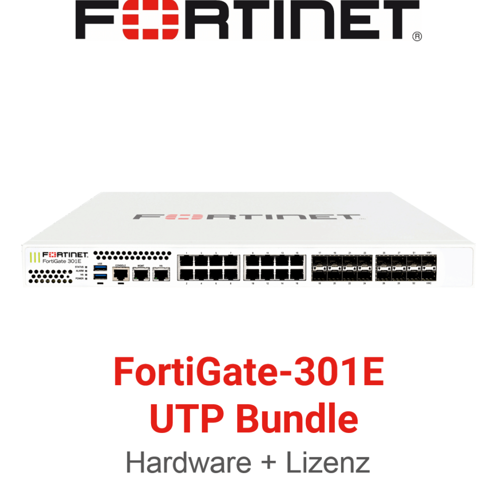 Fortinet FortiGate-301E - UTM/UTP Bundle (Hardware + Lizenz)