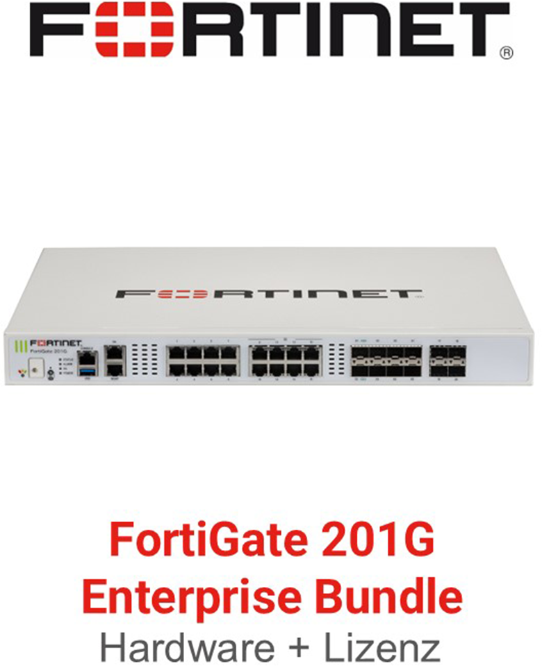 Fortinet FortiGate-201G - Enterprise Bundle (Hardware + Lizenz)
