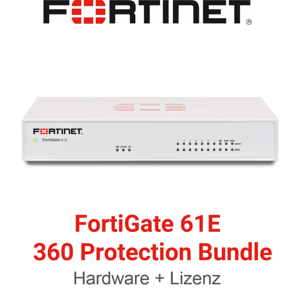 Fortinet FortiGate-61E - 360 Bundle (Hardware + Lizenz)