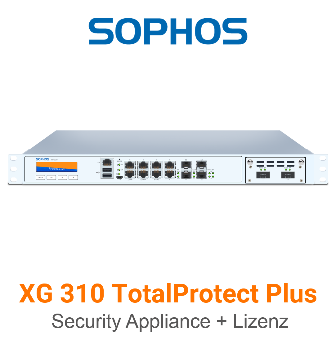 Sophos XG 310 TotalProtect Plus Bundle (Hardware + Lizenz)