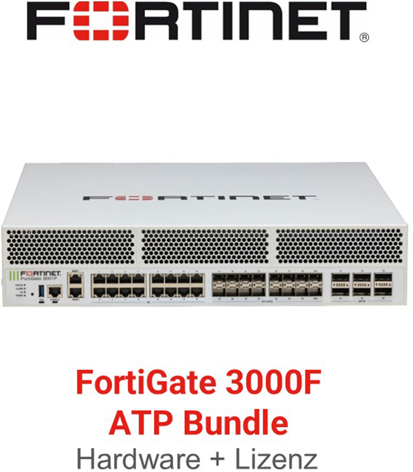 Fortinet FortiGate-3000F - ATP Bundle (Hardware + Lizenz)