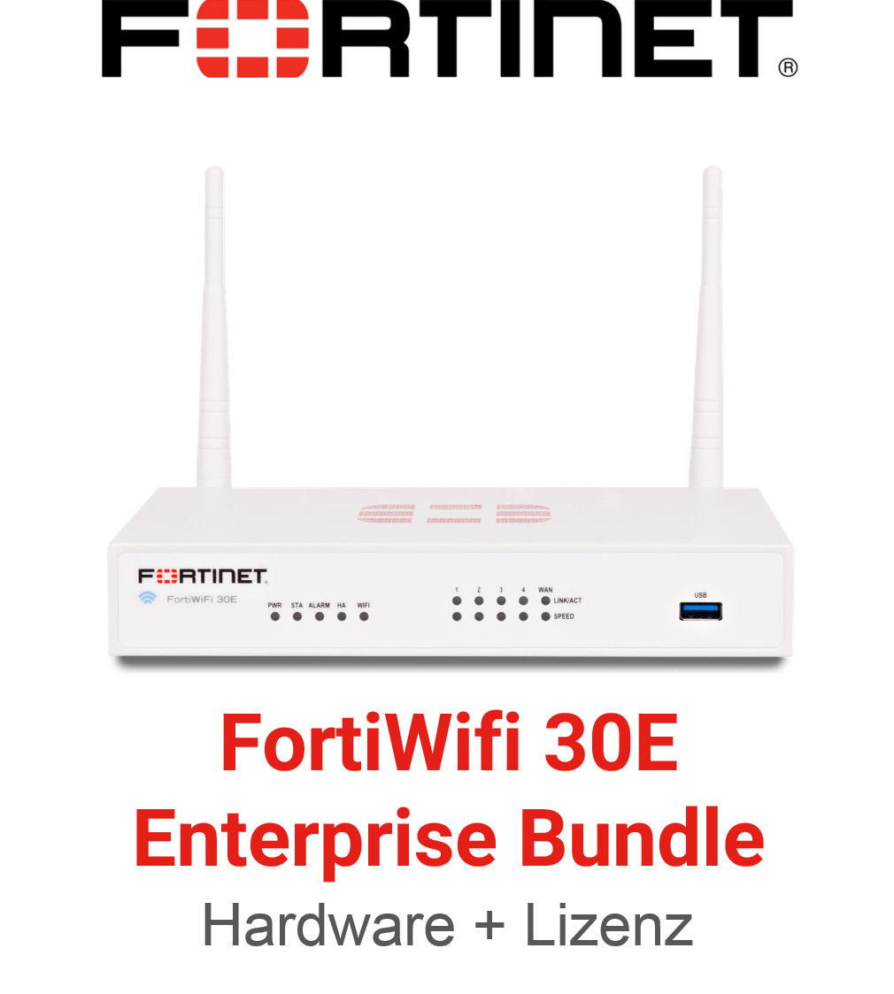 Fortinet FortiWifi-30E - Enterprise Bundle (Hardware + Lizenz)