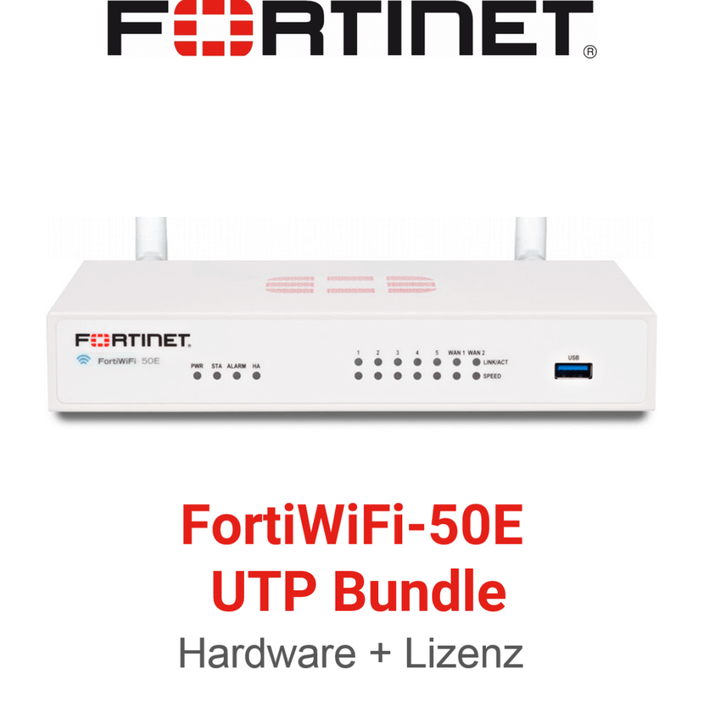 Fortinet FortiWifi-50E - UTM/UTP Bundle (End of Sale/Life)