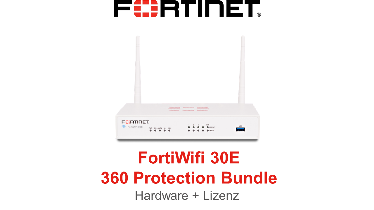 Fortinet FortiWifi-30E - 360 Bundle (Hardware + Lizenz)