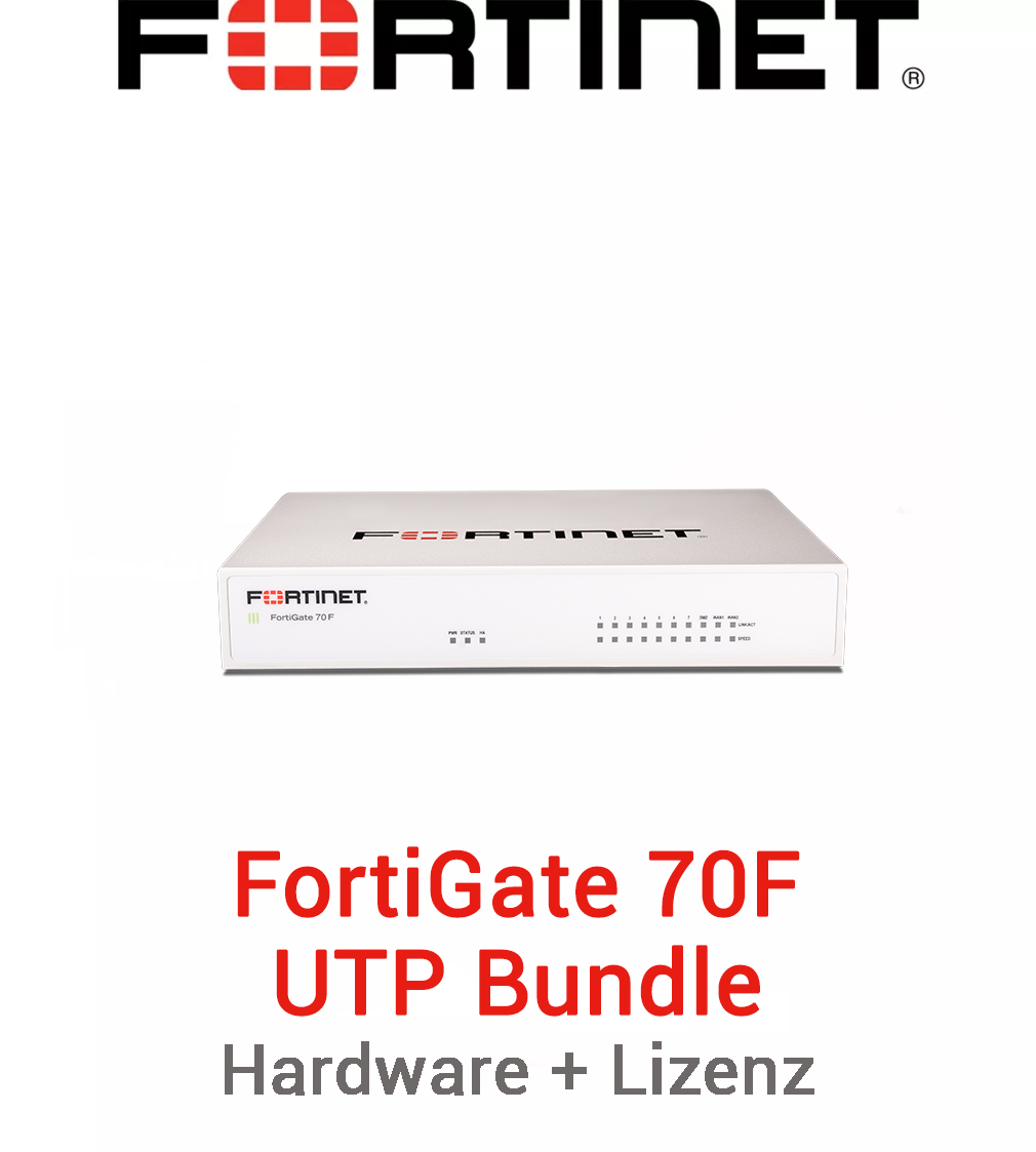 Fortinet FortiGate-70F - UTM/UTP Bundle (Hardware + Lizenz)