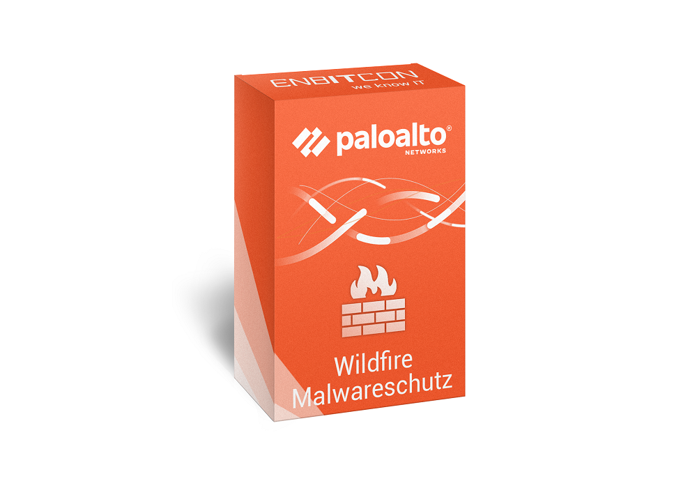 Palo Alto Networks Wildfire Malewareschutz und dem Palo Alto Networks Logo