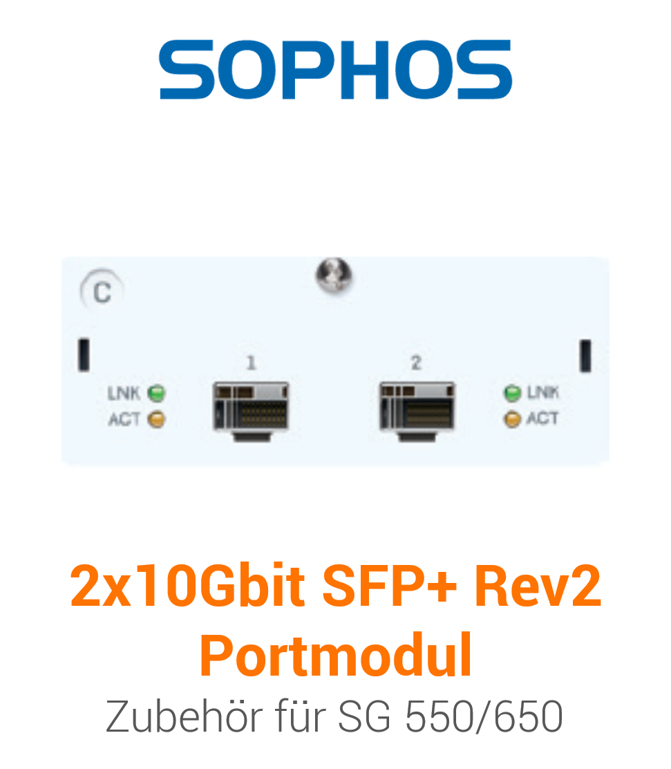 Sophos 2 port 10GbE SFP+ FleXi Port module