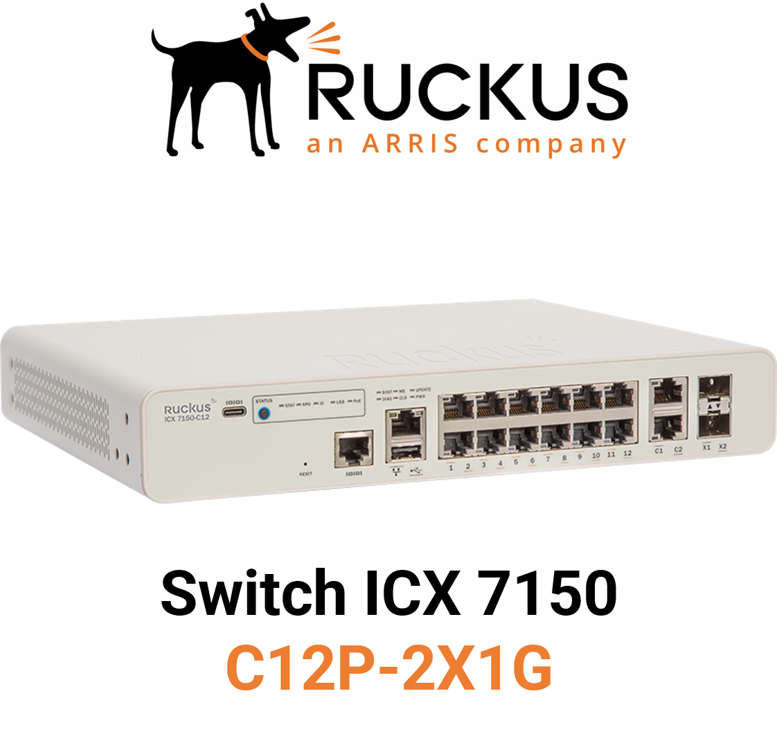 Ruckus ICX 7150-C12P Switch (ICX7150-C12P-2X1G) | EnBITCon Systemhaus