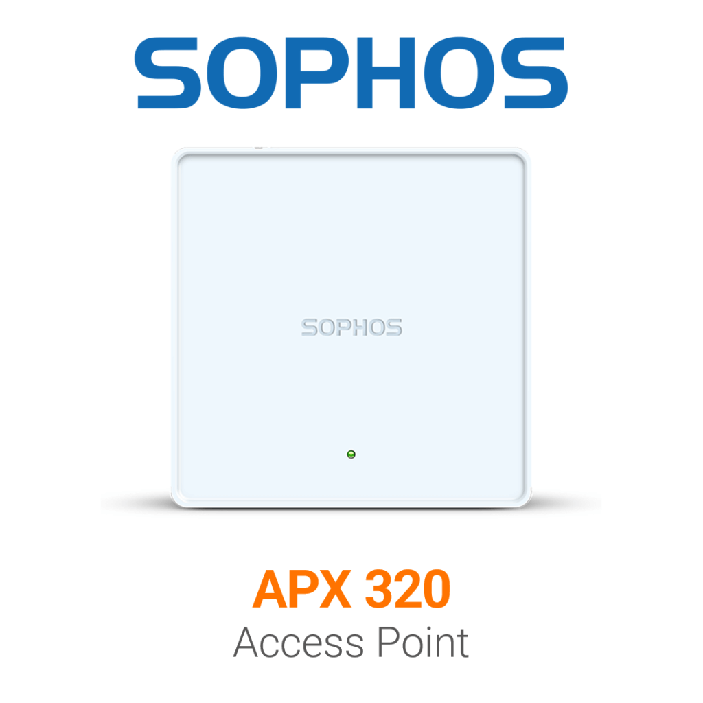 Sophos Access Point APX 320 Vorschaubild mit Sophos logo und Modellbezeichnung