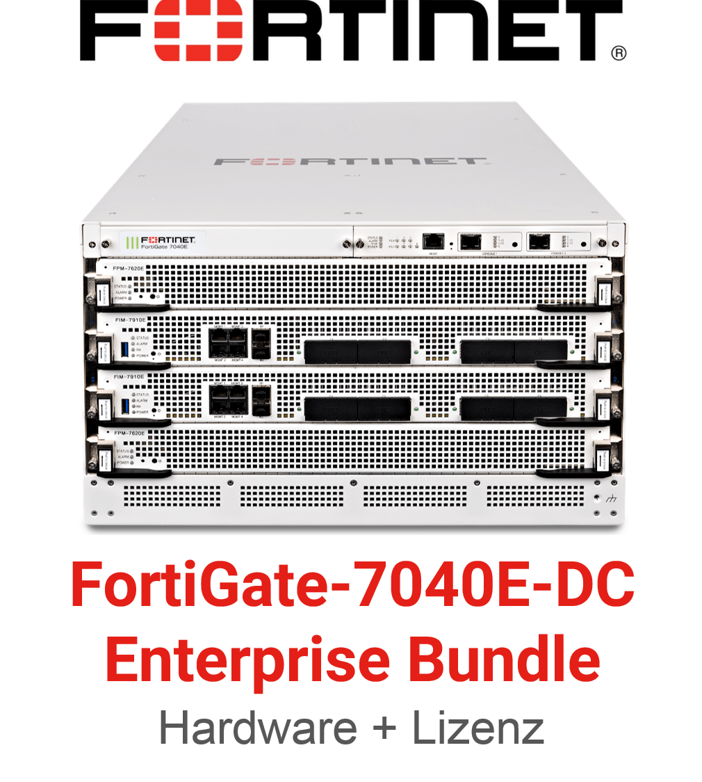 Fortinet FortiGate-7040E-8-DC - Enterprise Bundle (Hardware + Lizenz)