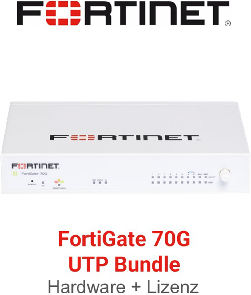 Fortinet FortiGate-70G  - UTM/UTP Bundle (Hardware + Lizenz)