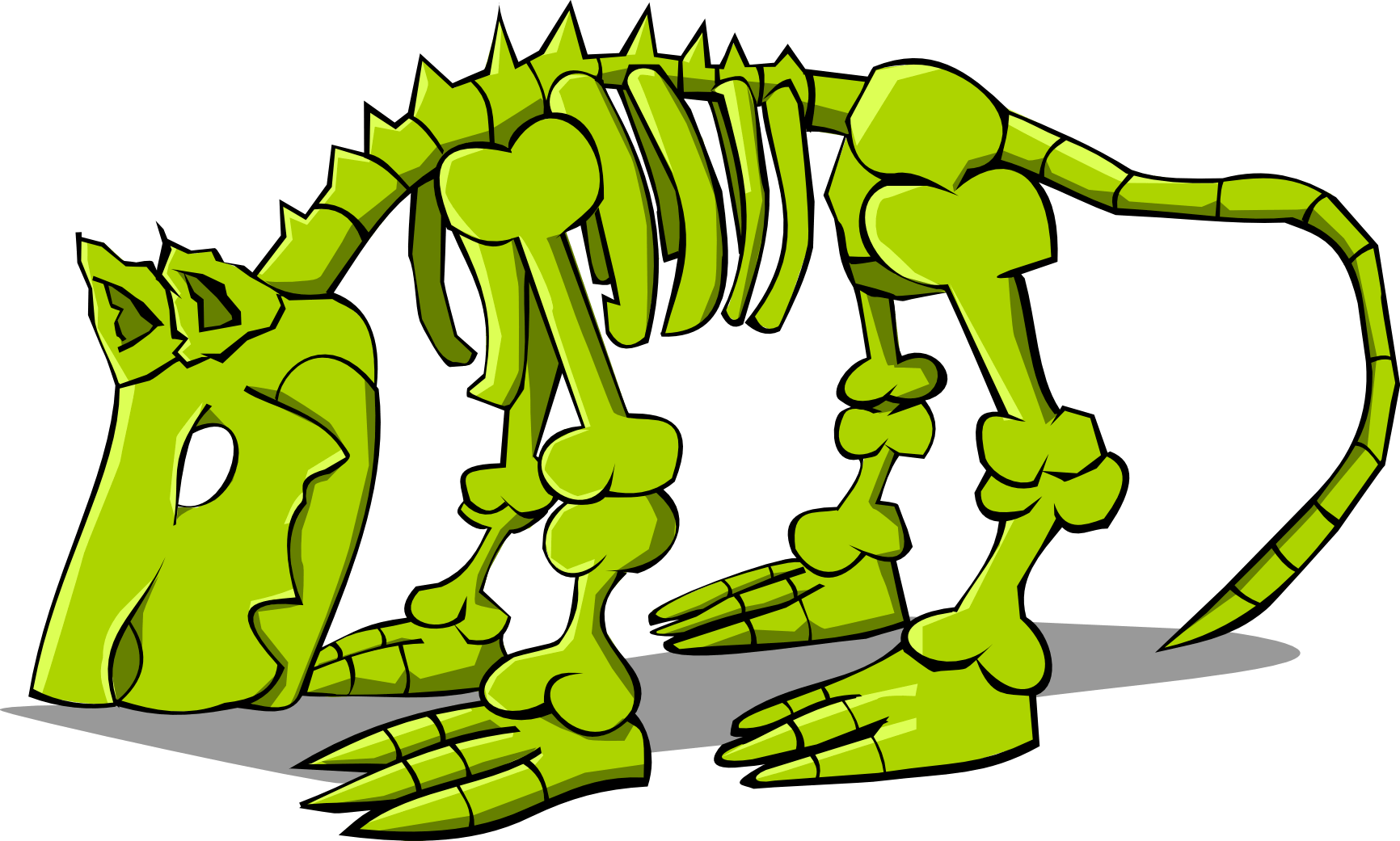 Besta de osso verde