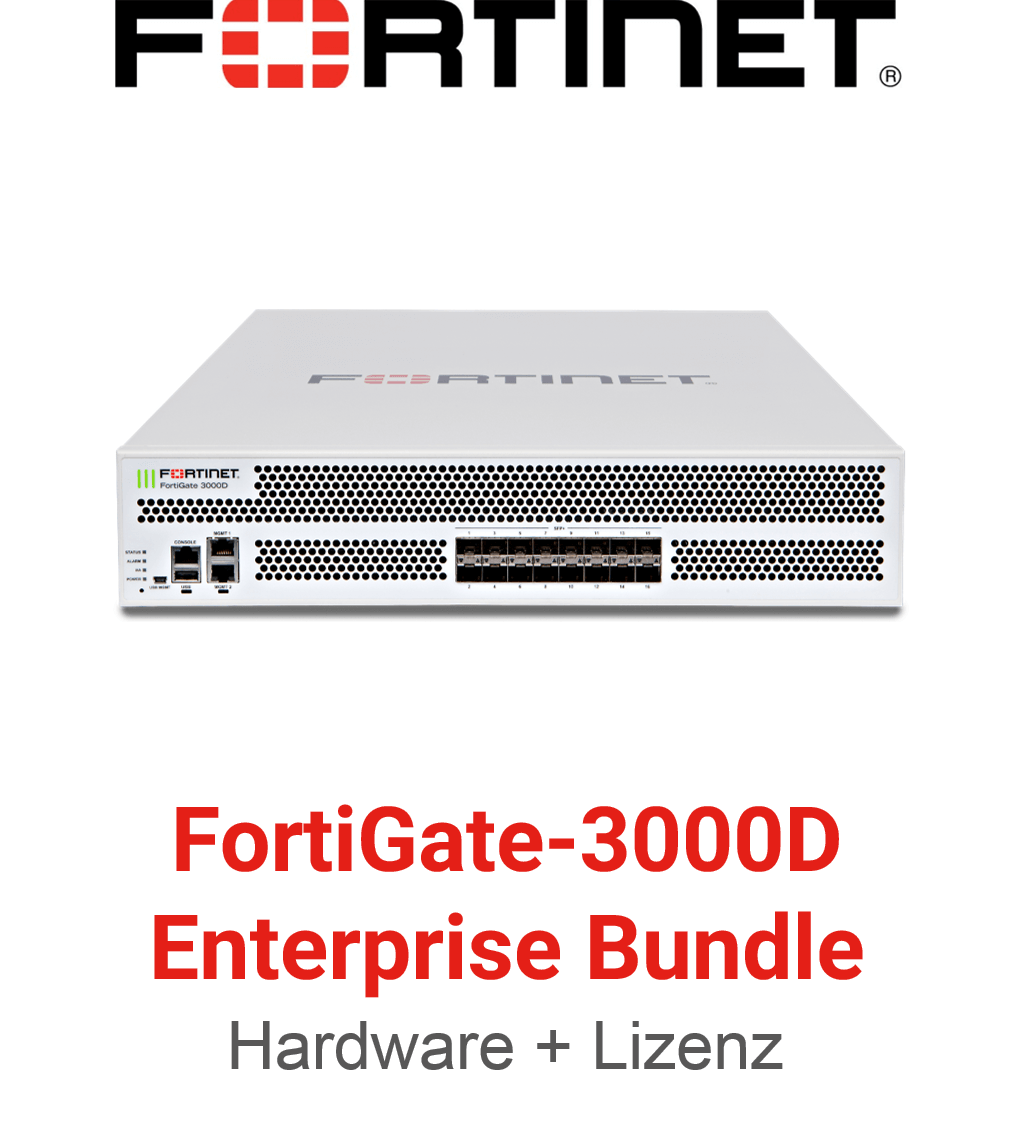 Fortinet FortiGate FG-3000D - Enterprise Bundle (End of Sale/Life)