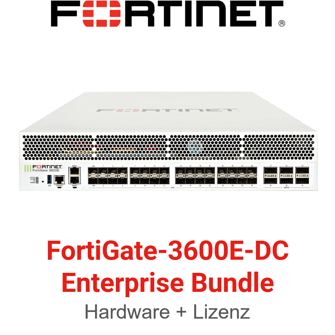 Fortinet FortiGate-3600E-DC - Enterprise Bundle (End of Sale/Life)