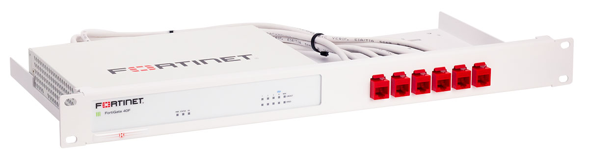 Rack Mount IT Kit für Fortinet FortiGate 40F shielded/industrialized (End of Sale/Life)