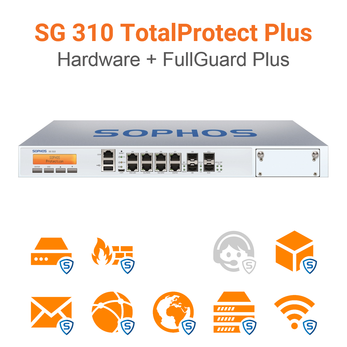 Sophos SG 310 TotalProtect Plus Bundle (Hardware + Lizenz) (End of Sale/Life)