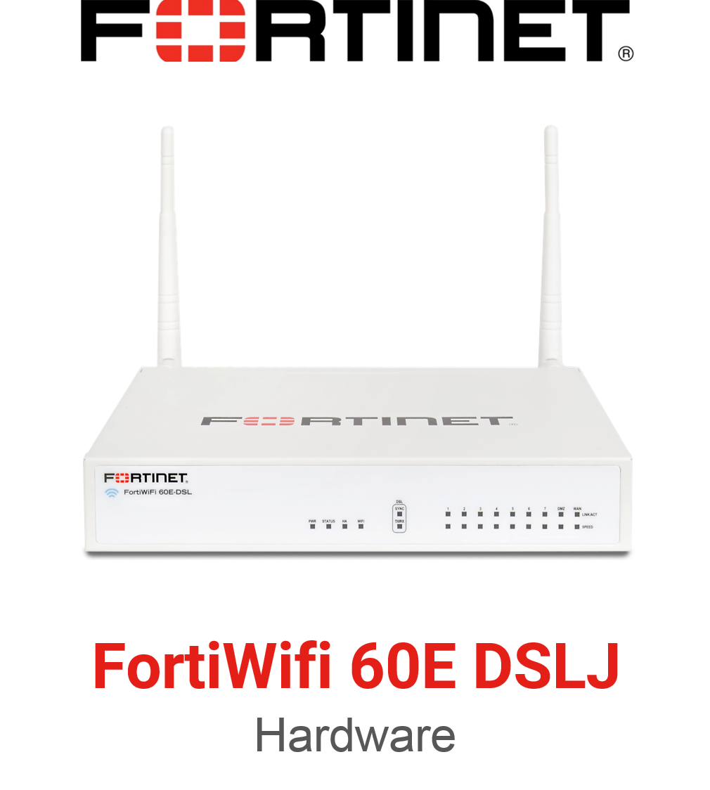Fortinet FortiWifi 60E DSLJ Firewall (End of Sale/Life)